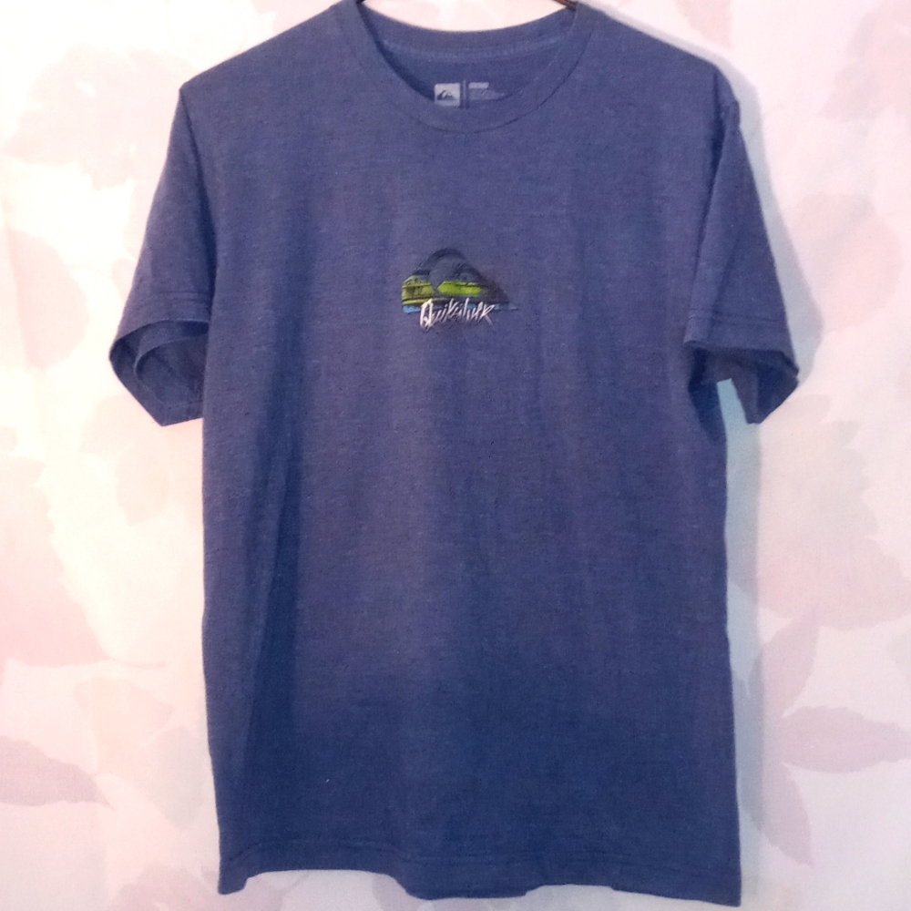 QuickSliver Blue Shirt with wave Size M
